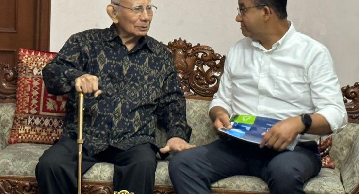 Anies Baswedan Bertemu Emil Salim, Bahas Persoalan Bangsa hingga Etika Politik 