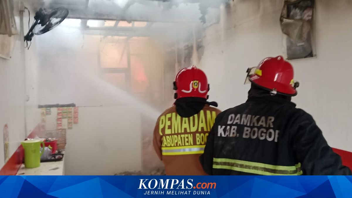Diduga Kebocoran Gas, Tiga Ruko Terbakar di Ciomas Bogor, Rugikan Rp 400 Juta