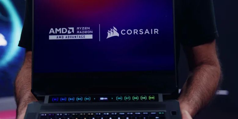 Paling Baru, Corsair Luncurkan Voyager A1600 AMD Advantage Edition, Laptop Gaming dengan Touch Bar