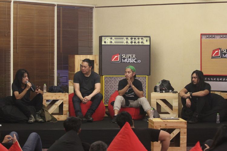 Suasana hari pertama Bandcamp Supermusic.ID Rockin Battle di Hotel Rancamaya, Bogor, Jawa Barat, Senin (18/4/2017).