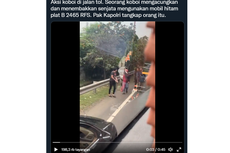 Beredar Video Pengendara Mobil dengan Pelat RFS Acungkan Pistol ke Sopir Bus di Tol Tangerang