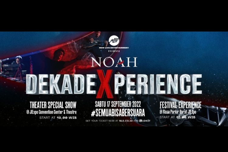 Grup band NOAH yang digawangi Ariel, Lukman, dan David bersiap menggelar konser sebagai tanda 10 tahun berkarya.