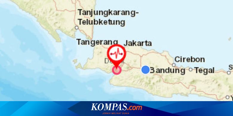 Gempa Magnitudo 5 0 Dengan Kedalaman 10 Km Guncang Sukabumi Dirasakan Hingga Jakarta