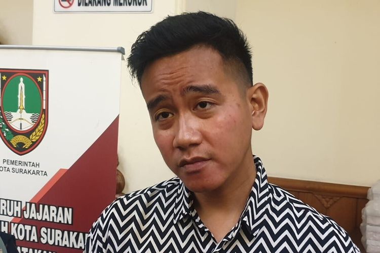 Wali Kota Solo Gibran Rakabuming Raka di Solo, Jawa Tengah, Jumat (24/3/2023).