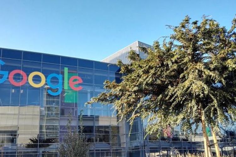 Salah satu gedung di kantor pusat Google, Mountain View, California.