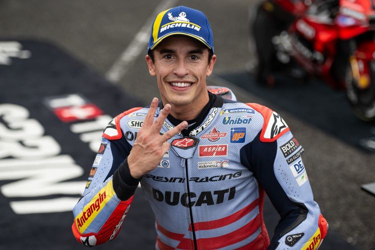 Marc Marquez saat berlaga pada MotoGP Jepang 2024