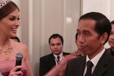 Jokowi Grogi Pundaknya Diusap-usap Miss Universe