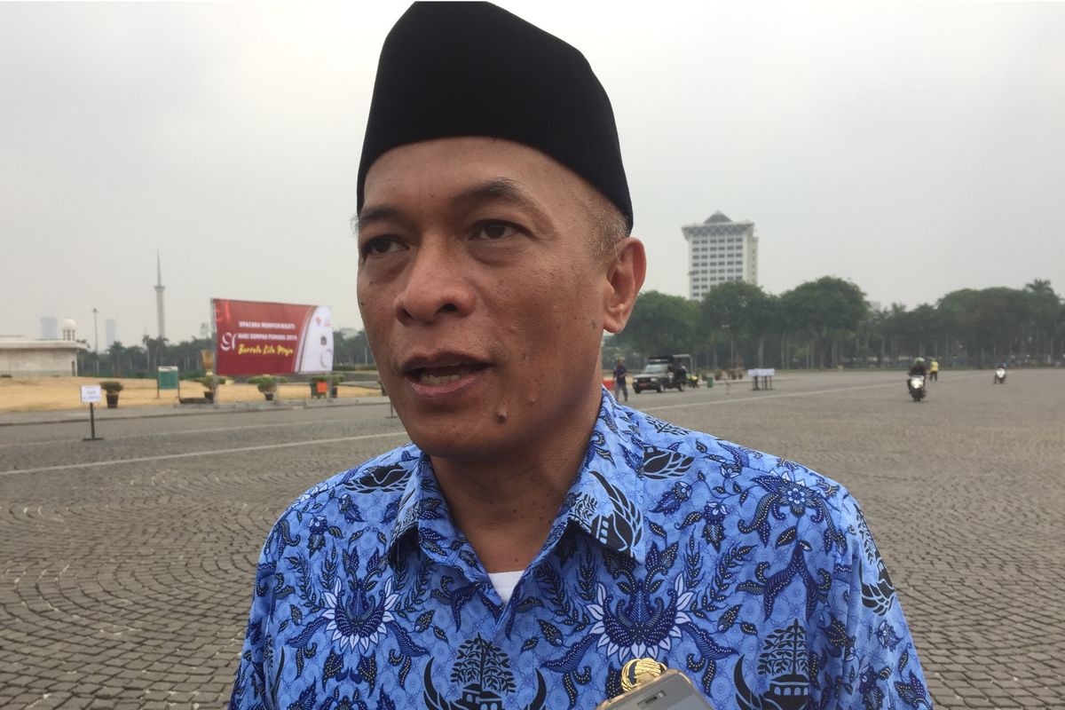 Kepala BKD DKI Jakarta Chaidir di Monas, Jakarta Pusat, Senin (28/10/2019).