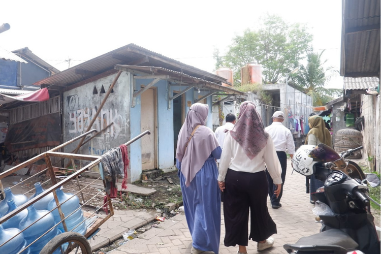 Potret pemukiman kumuh di Jakarta. 