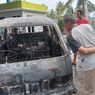 Minibus di Cianjur Hangus Terbakar Saat Isi BBM di SPBU