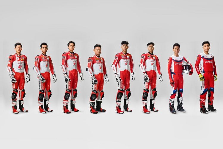 Para pebalap muda Indonesia binaan Astra Honda Motor (AHM) yang akan berkompetisi dalam berbagai ajang balap internasional musim 2022.