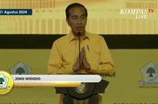 Pakai Baju Kuning di Munas Golkar, Jokowi: Jangan Berpikir ke Mana-mana Dulu