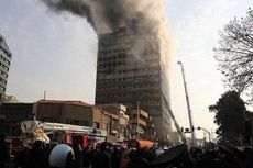 Gedung Pencakar Langit Tertua di Iran Habis Terbakar