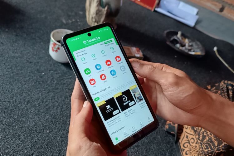 Aplikasi Talok Go yang dikembangkan EVan Helga