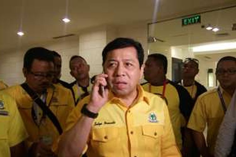 Setya Novanto disela-sela acara Munaslub Partai Golkar, Nusa Dua,Minggu(15/5/2016)