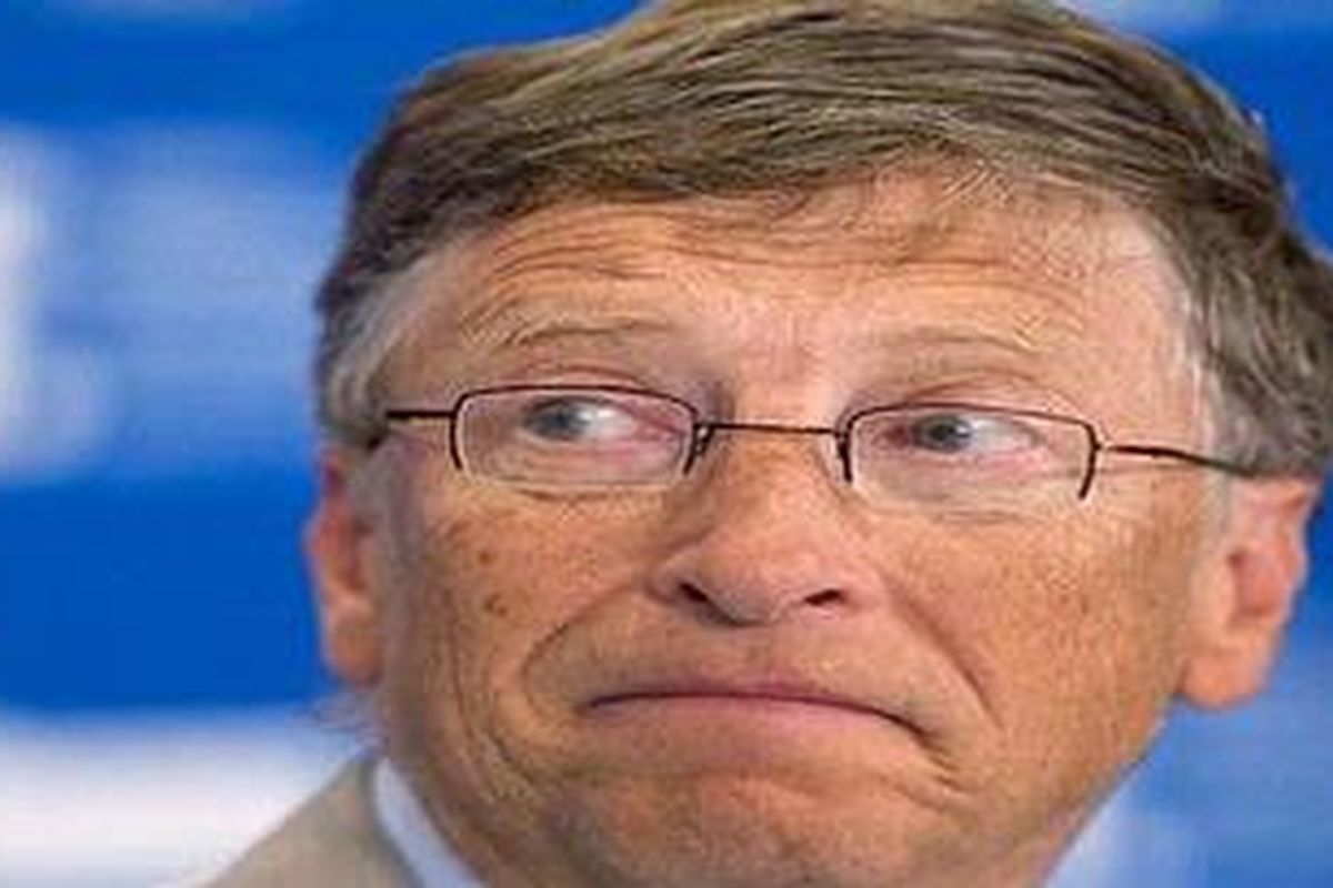 Bill Gates ... the Microsoft founder could well have USD17 billion less than Hosni Mubarak. 