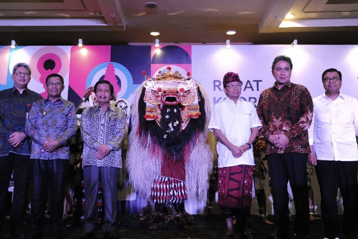 Dirjen Kebudayaan Kemendikbud Hilmar Farid dan Gubernur Bali I Wayan Koster membuka Rapat Koordinasi (Rakor) Kebudayaan di Bali (18/12/2019).