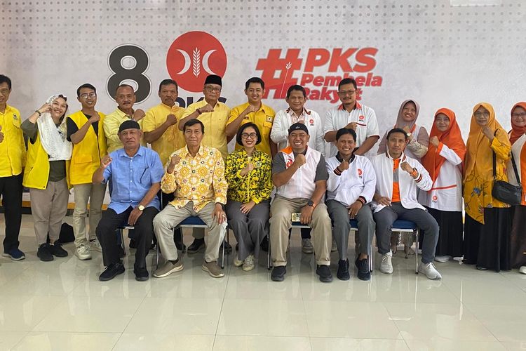 Partai Keadilan Sejahtera (PKS) dan Partai Golongan Karya (Golkar) Kota Solo, Jawa Tengah (Jateng), melakukan silaturahmi dan pertemuan pada Rabu (19/6/2024).