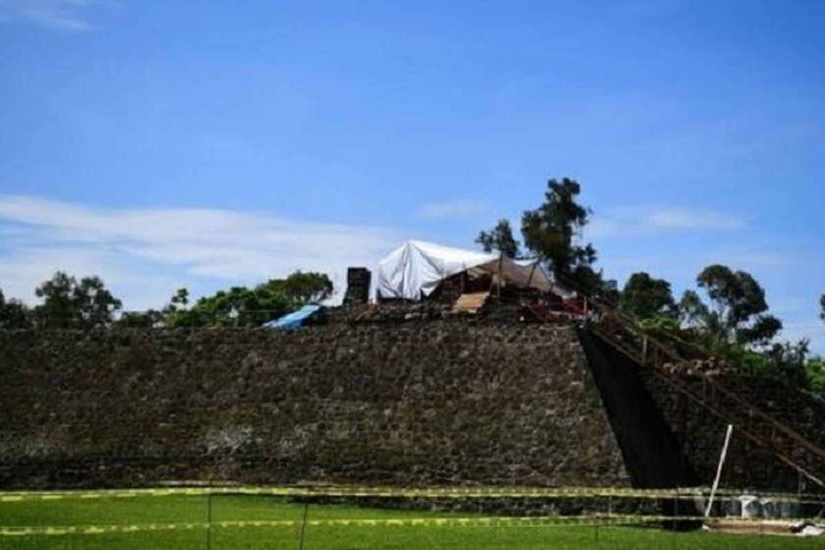 Piramida Teopanzolco, Cuernavaca, Negara Bagian Morelos.