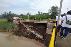 "Plengsengan" Sungai Welang Pasuruan Ambruk, Warga Diminta Waspada