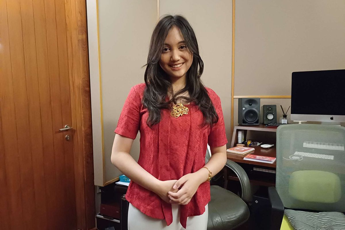 Antea Putri Turk saat ditemui di rumahnya di Jakarta Selatan, Selasa (18/3/2025).
