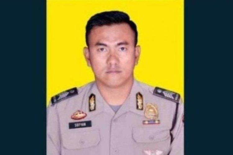 Aipda Sofyan, polisi yang gugur dalam aksi bom bunuh diri di Polsek Astanaanyar, Bandung, Jawa Barat, Rabu (7/12/2022).