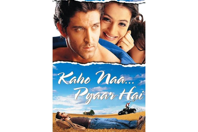 Poster Film Kaho Naa Pyaar Hai dibintangi Hrithik Roshan dan Ameesha Patel