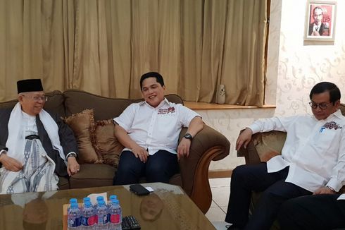 Hari Pertama Jadi Ketua Tim Kampanye Jokowi-Ma'ruf, Erick Thohir Pimpin Bersih-bersih Posko Pemenangan