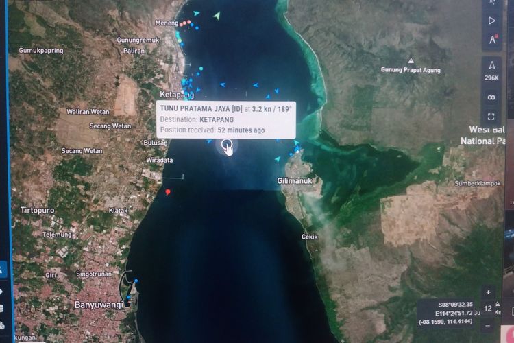 Dugaan Penyebab KMP Tunu Pratama Jaya Muat 65 Orang Tenggelam di Selat Bali