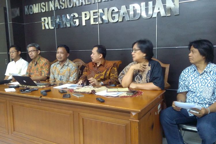 Komisi Nasional Hak Asasi Manusia (Komnas HAM) meminta DPR untuk menunda pengesahan RKUHP, Jakarta, Jumat (2/2/2018). RKUHP harus diuji dampak terlebih dahulu dan pembahasannya perlu melibatkan publik dan masukan dari berbagai pihak.