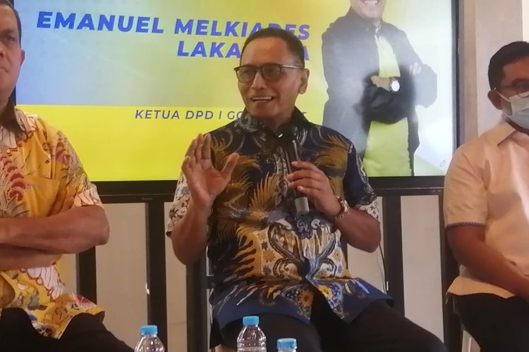 Bendahara Umum Partai Amanat Nasional (PAN) Totok Daryanto saat menjadi pembicara dalam acara diskusi bertajuk Peta Koalisi Pascakelahiran KIB, Jumat (15/7/2022).   