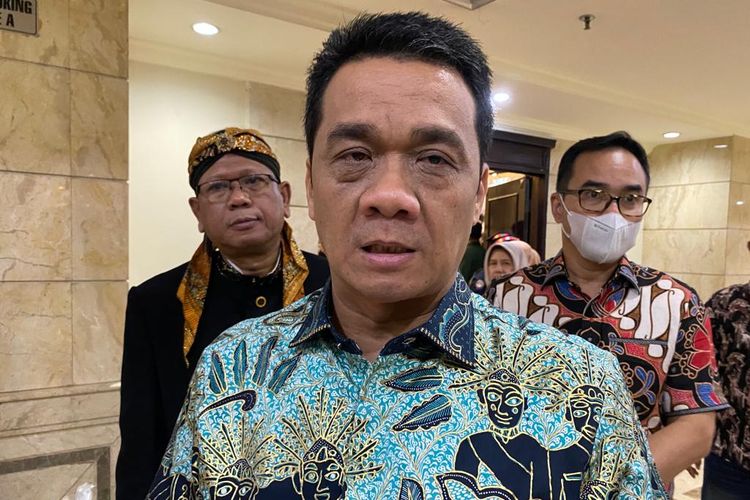 Wakil Gubernur DKI Jakarta Ahmad Riza Patria saat ditemui di Hotel Grand Cempaka, Cempaka Putih, Jakarta Pusat, Sabtu (24/9/2022).