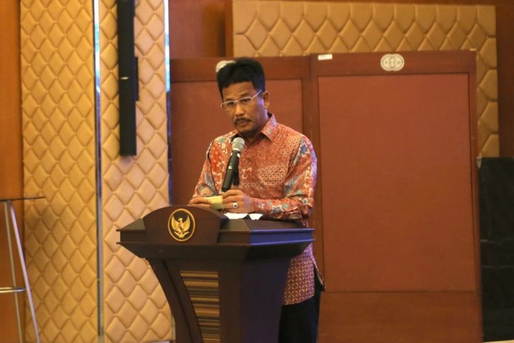  Kepala BP Batam Muhammad Rian saat menyampaikan sambutan.