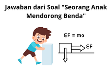 Jawaban dari Soal "Seorang Anak Mendorong Benda"