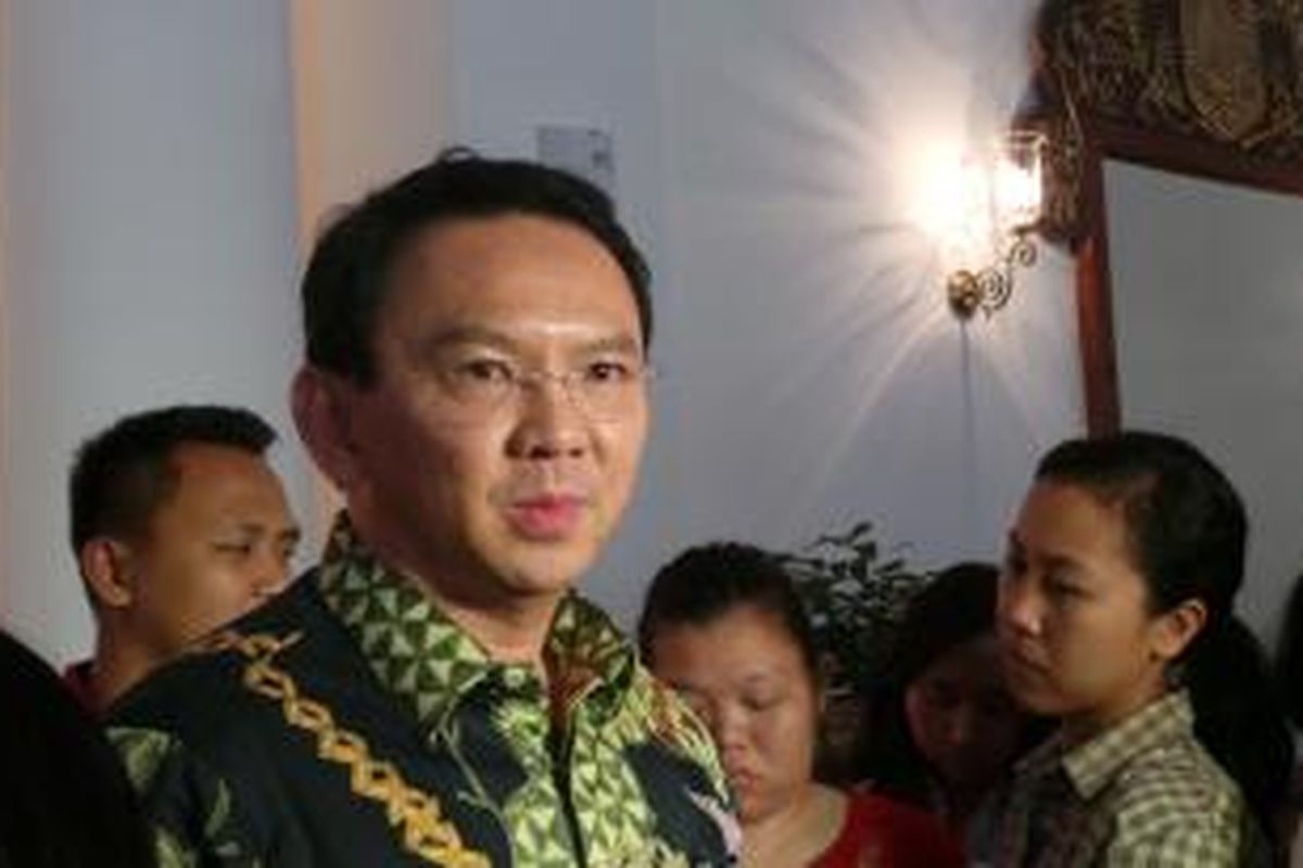 Gubernur DKI Jakarta Basuki Tjahaja Purnama, di Balai Kota, Rabu (27/5/2015). 