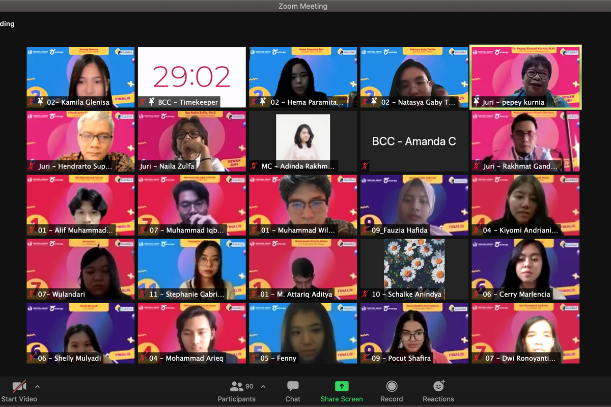 PPM School of Management kembali menggelar PPM Business Case Competition (BCC) secara virtual yang tahun ini telah memasuki tahun ke-12.