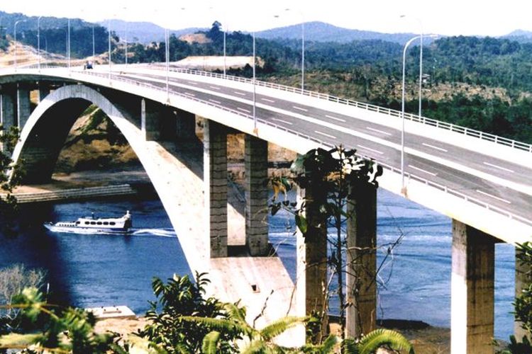 Salah satu proyek jembatan yang dikerjakan PT Istaka Karya (Persero).