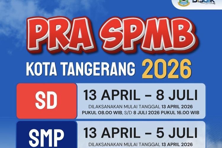 Pra-SPMB 2026 Kota Tangerang Dimulai, Simak Cara Daftarnya