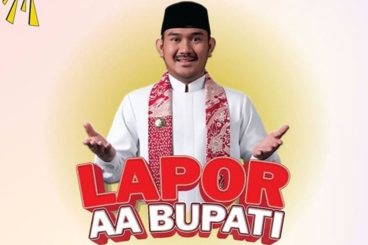Bupati Bekasi, Ade Kuswara Kunang meluncurkan layanan Lapor AA Bupati.