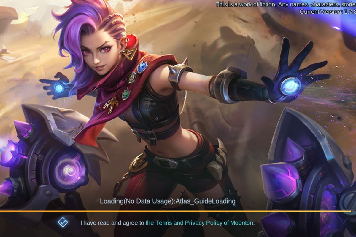 Hero baru Ixia yang tampil di loading screen Mobile Legends 1.7.94.