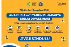 Disdik DKI: Anak Usia 6-11 Tahun di Jakarta Mulai Vaksin Covid-19 Hari Ini