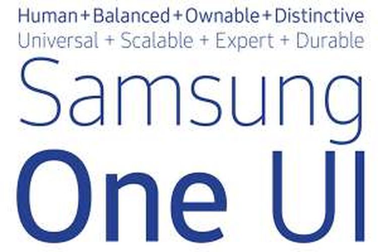 Font SamsungOne bikinan Samsung
