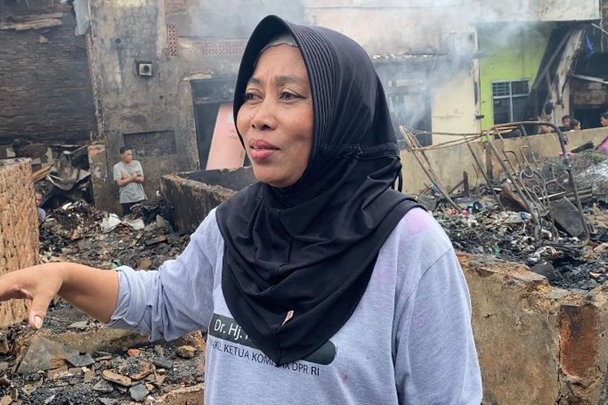 Sonia, Ketua RT 14 RW 03 Kelurahan Kota Bambu Selatan, Jakarta Barat saat diditemui wartawan, Minggu (17/3/2024).