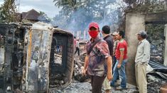 Duka Yudi, Istri dan Anaknya Tewas Terpanggang Saat Truk yang Ia Kendarai Kecelakaan, 7 Rumah Ikut Terbakar
