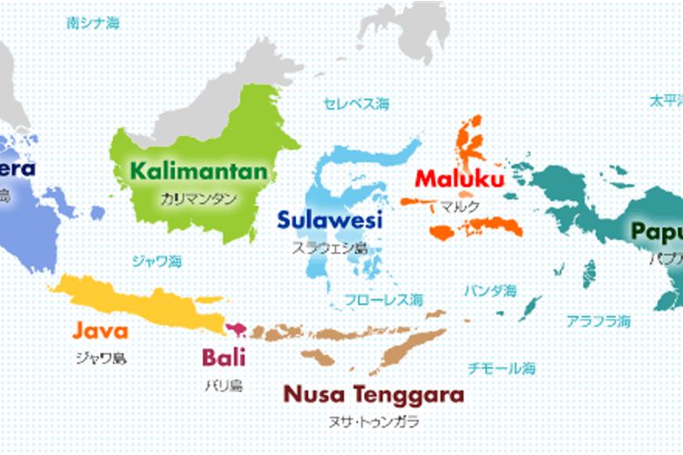 Ilustrasi peta Indonesia yang kabarnya akan jadi peta di game Pokemon selanjutnya.