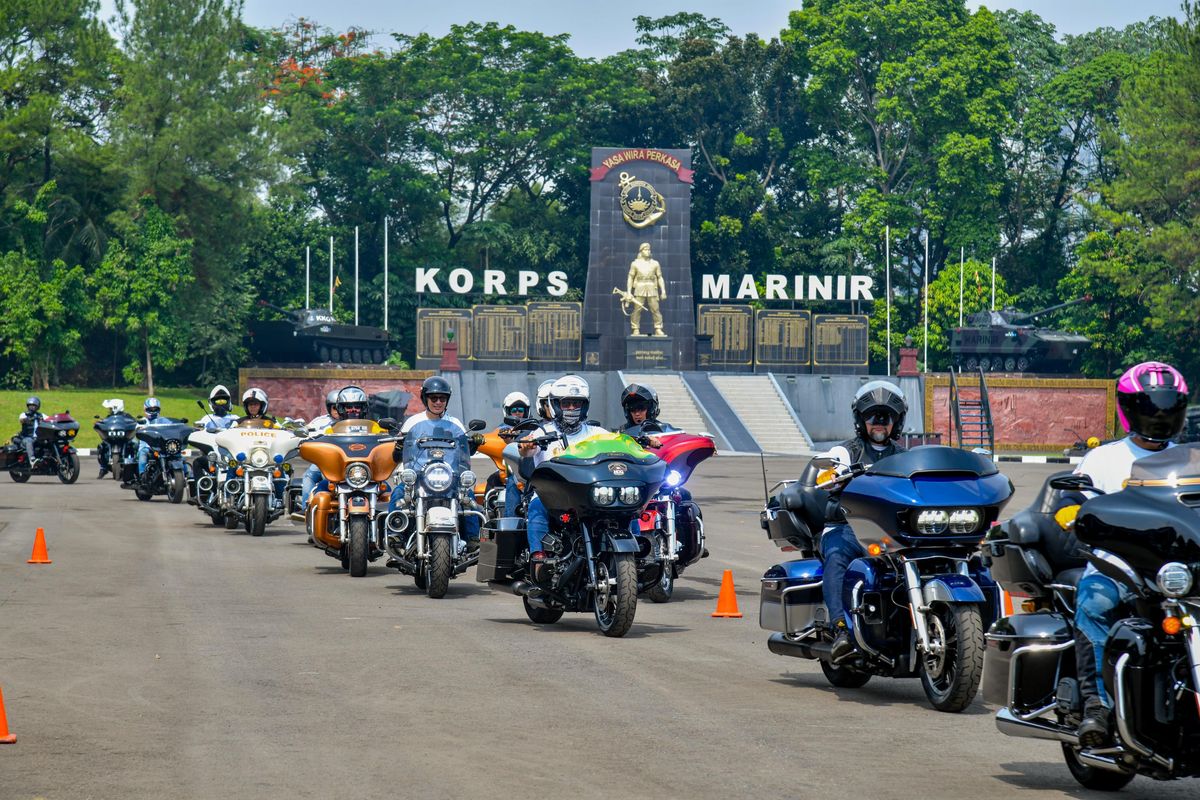 Pelatihan keselamatan berkendara oleh Indomobil Harley-Davidson of Jakarta dengan H.O.G Indomobil Jakarta Chapter