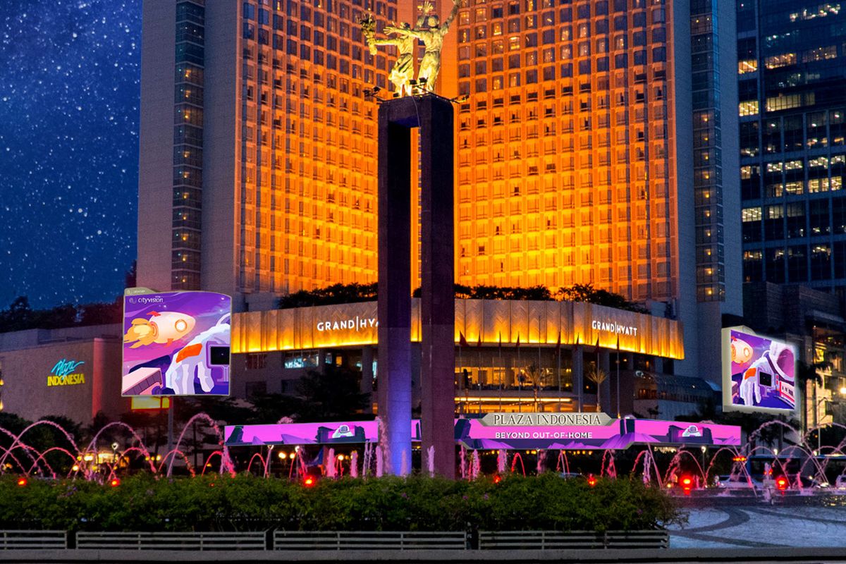 City Vision meluncurkan The Iconic Bundaran HI Digital Network, sebuah media iklan publik luar ruang.