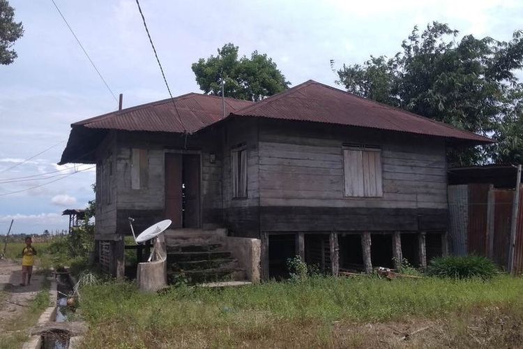 Rumah Komponis Cornel Simanjuntak di Kampung Tambunan, Kelurahan Tong Marimbun, Kecamatan Siantar Martoba, Kota Pematangsiantar, Rabu (10/11/2021).