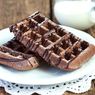 Resep Waffle Cokelat dengan Saus Vanila
