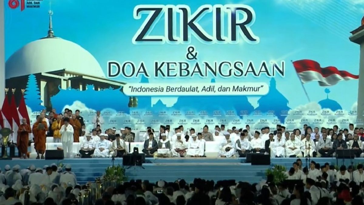 Doa Lintas Agama Menggema di Monas, Pemuka 6 Agama Berdoa agar Indonesia Damai dan Bersatu
